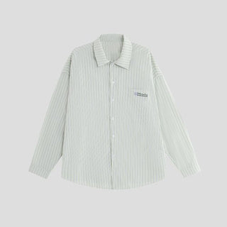 PRLM Couple Vertical Striped Long Sleeve Shirt KT1970
