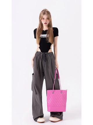 VWP Spicy Girl Streetwear Loose Wide Leg Pants KT1347