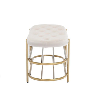 SEYNAR 40 Velvet Upholstered Living Room Bench with Double shoe rack