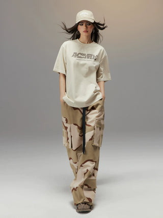 AcmeAura® High Street Camouflage Straight Overalls Pant KT3197