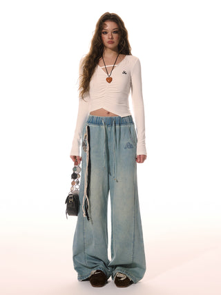 AcmeAura® Vintage Loose Wide Leg Jeans KT3275
