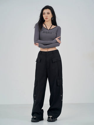 MC Miracle Oversize Workwear Loose Wide Leg Pants KT3108