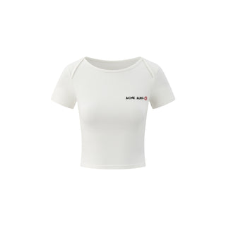 AcmeAura® Flower Embroidered Babes Short-sleeved Top KT3277
