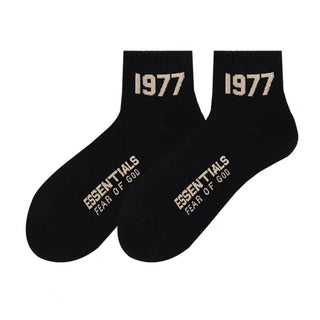 1977FOG Street Trendy Short Tube Pure Cotton Socks 4Pairs KT3029