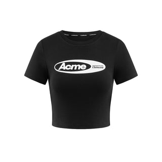 AcmeAura® Short-sleeved High Waist Slim Round Neck T-shirt KT3098