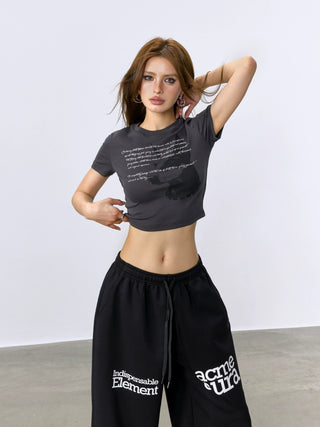 AcmeAura® American Skinny Spice Short Crop Top KT3206
