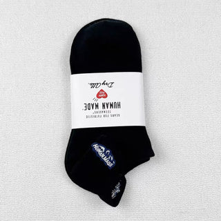 Snow Mountain Letter Embroidery Boat Socks Cotton 4Pairs KT3027