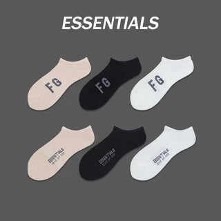 FOG ESS Women's Sports Cotton Boat Socks 4Pairs KT3034