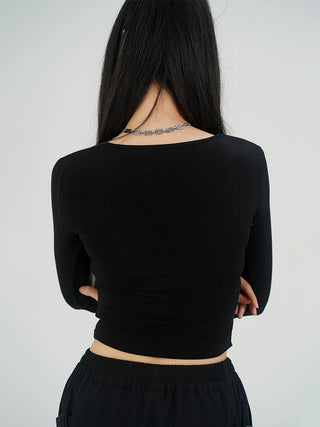 MC Miracle Slim Fit Vintage U-Neck Knitted Bottom Shirt KT2977