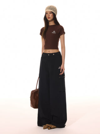 AcmeAura® American Retro Rivet Loose Overalls KT3279