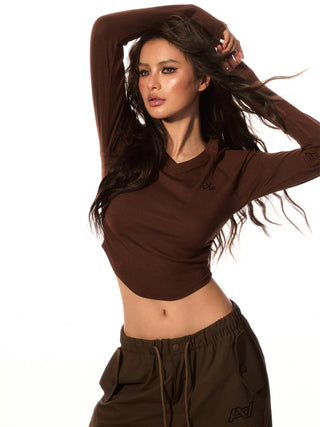 AcmeAura® Jazz Dance V-Neck Long Sleeve T-Shirt KT3245