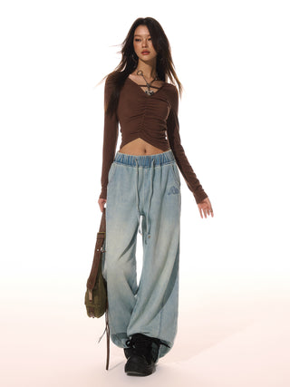 AcmeAura® Vintage Loose Wide Leg Jeans KT3275