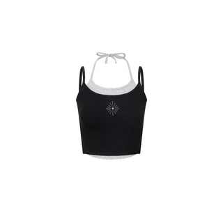 AcmeAura ® Jazz Street Dance Fake Two Piece Sling Vest KT3191