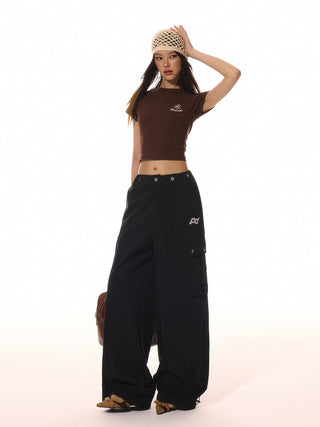 AcmeAura® American Retro Rivet Loose Overalls KT3279