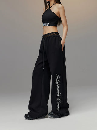 AcmeAura ® High Waist Loose Casual Straight Wide Leg Pants KT3181