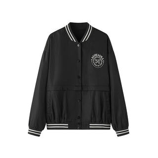 AcmeAura® Letter Print Contrasting Baseball Jersey Jacket KT3228