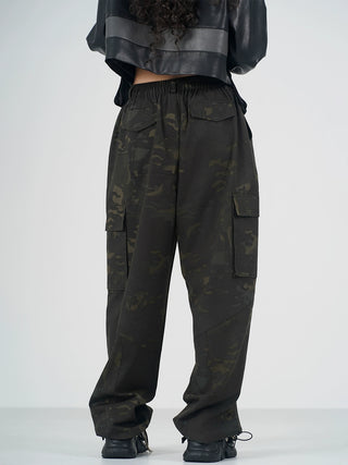 MC Miracle Hip-hop Street Camouflage Wide Leg Pants KT2980