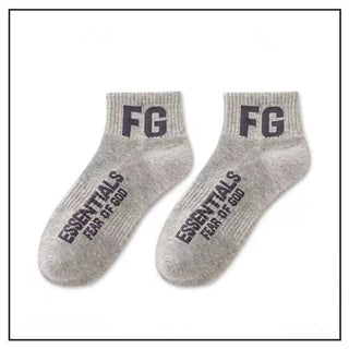 FOG Breathable Sports Low Cut Cotton Ankle Socks 4Pairs KT3033
