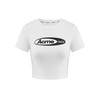 AcmeAura® Short-sleeved High Waist Slim Round Neck T-shirt KT3098
