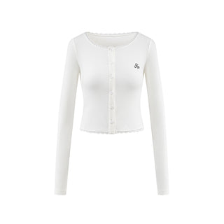 AcmeAura® Low Necked Cardigan Long Sleeved Bottom Shirt KT3145