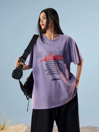 AcmeAura® Loose Fitting T-shirt Short Sleeved Couple Top KT3146