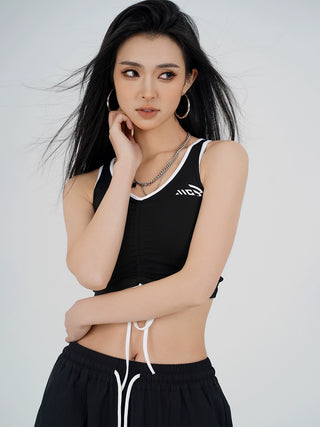 MC Miracle Jazz Dance Drawstring Vest with Chest Pads KT3111