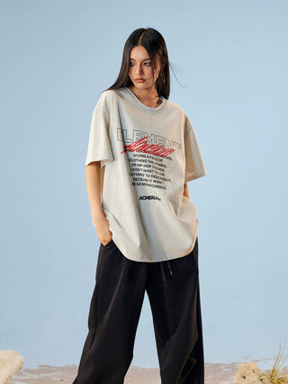 AcmeAura® Loose Fitting T-shirt Short Sleeved Couple Top KT3146