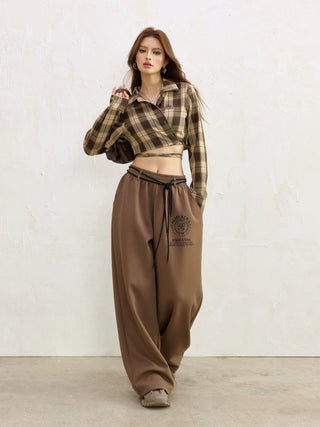 AcmeAura® Loose Jazz Dance Straight Thin High Waist Jazz Pants KT3220