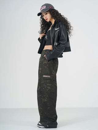MC Miracle Hip-hop Street Camouflage Wide Leg Pants KT2980