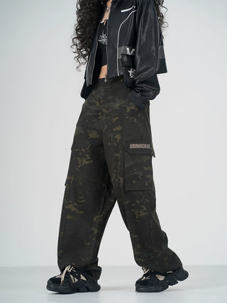 MC Miracle Hip-hop Street Camouflage Wide Leg Pants KT2980