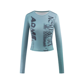 AcmeAura® Street Dance Tie Dyed Tight Long Sleeve T-shirt KT3141