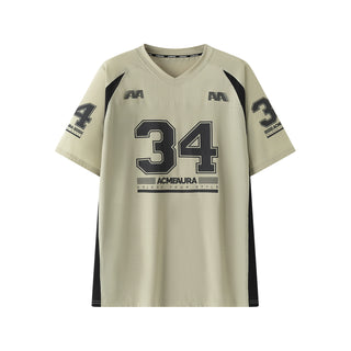 AcmeAura® T-shirt ample et respirant à manches courtes et col rond KT3152