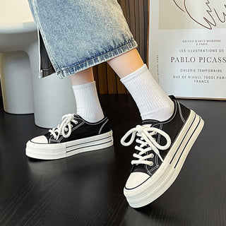 JP Thin Platform Flat Canvas Shoes KT2562