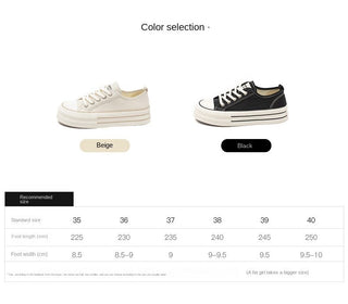 JP Thin Platform Flat Canvas Shoes KT2562