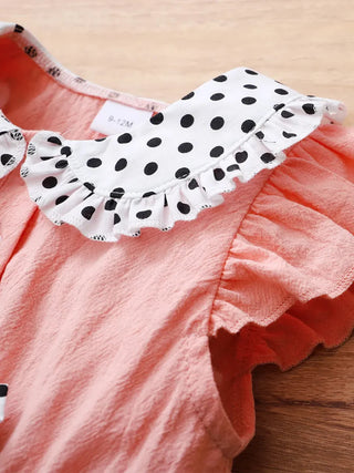 Baby Girl Cotton Bow Dress – Comfortable Everyday Style