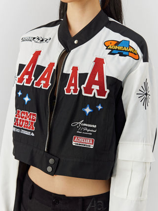 AcmeAura® Embroidered Sports Jacket Loose Jacket KT2885 - KTchic