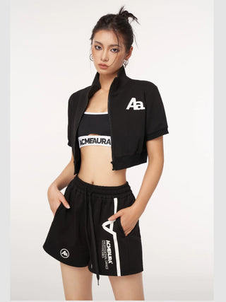AcmeAura® Jazz Sportssuit Crop Top + Shorts KT2926 - KTchic