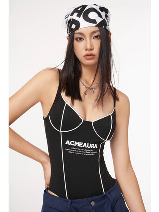 AcmeAura® Sexy Elastic Self Padded Sports Swimwear Spicy Girls Top KT2826