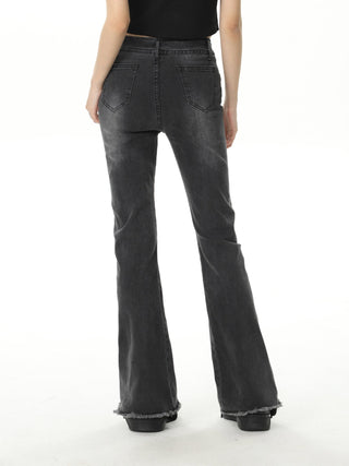 CHGG Jeans with High Waist and Slim Flared Pants KT1442