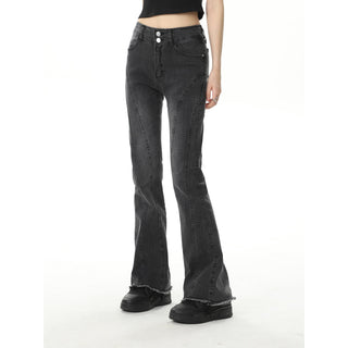 CHGG Jeans with High Waist and Slim Flared Pants KT1442