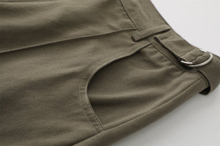 CHGG Loose Zipper Trim Straight-leg Cargo Pants KT1520 - KTchic