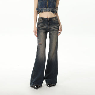 CHGG Low Waist Wide Leg Micro Flare Jeans KT1494