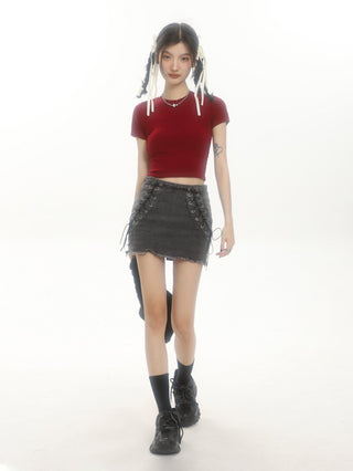 CHGG Navel Short Spice Girl T-shirt KT1546