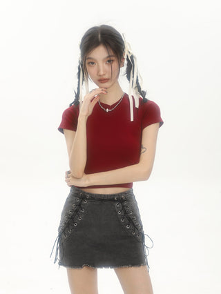 CHGG Navel Short Spice Girl T-shirt KT1546