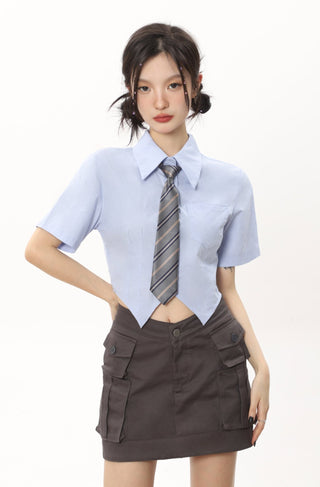 CHGG Short Jk College Shirt Suit KT1407 - KTchic