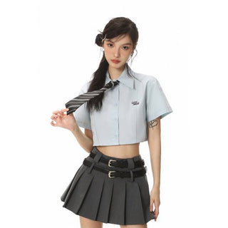 CHGG Short Sleeve College Short Jk Shirt KT1566 - KTchic