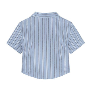 CHGG Striped Short Sleeve Spicy Girl Shirt KT1526