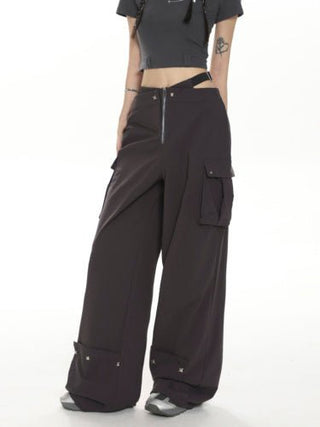 CHGG Sweet and Spicy High-waisted Wide-leg Overalls KT1513 - KTchic