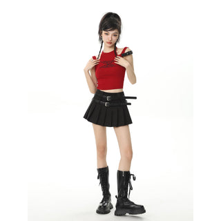 CHGG Sweet Spice Girl Sleeveless Suspender Vest KT1390 - KTchic