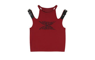 CHGG Sweet Spice Girl Sleeveless Suspender Vest KT1390